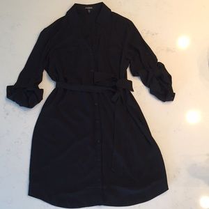 Express Black Shirt Dress